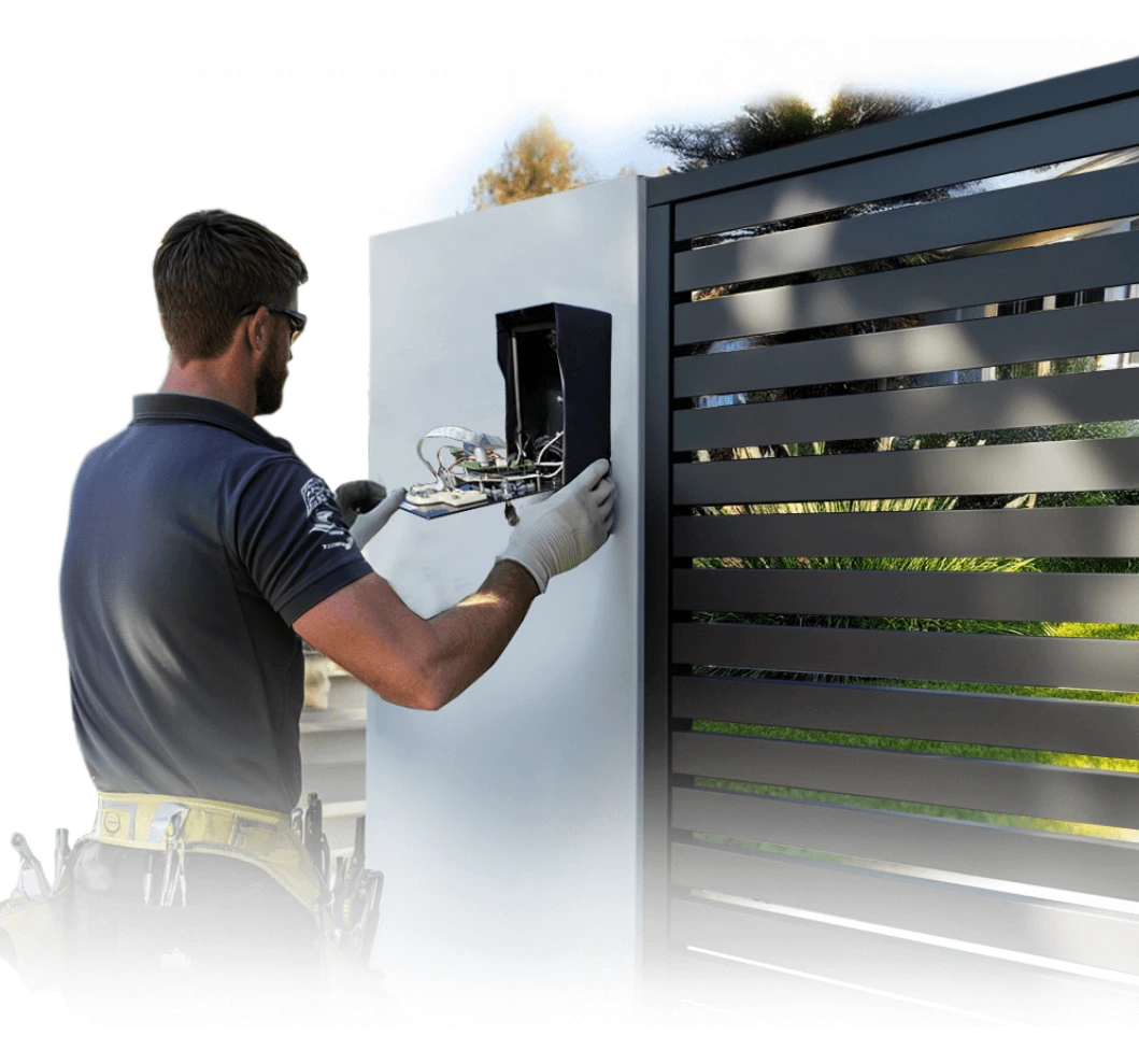 An expert setting up an installer-friendly access control system made in America.